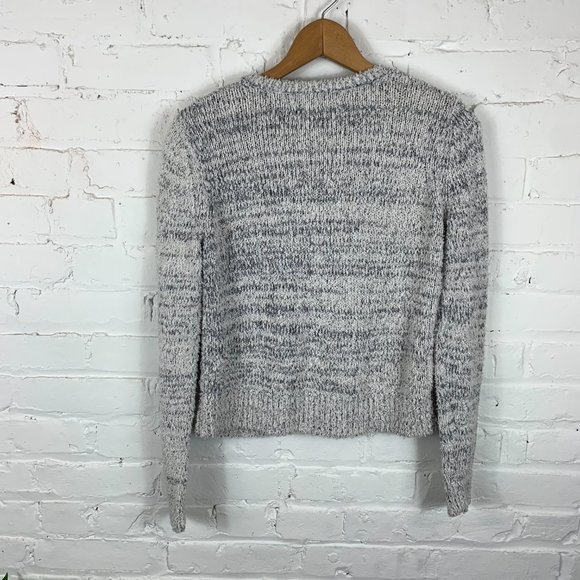 Loft Cardigan Zipper Tweed Textured Sweater Size M - Picture 5 of 5